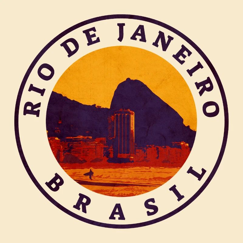 Rio de Janeiro Retro Stempel