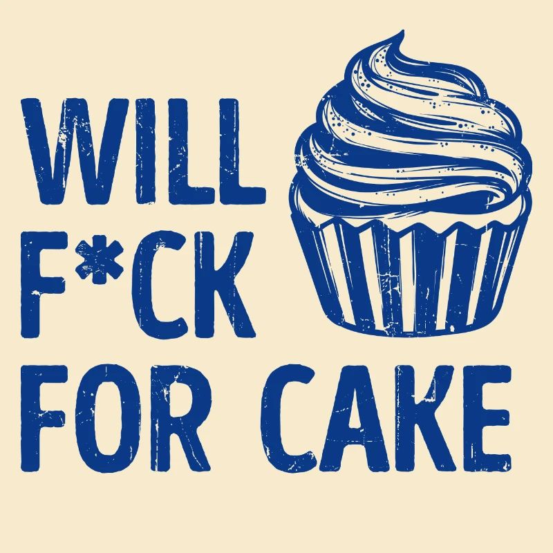 Statement Lecker Cupcake Süßigkeiten Kuchen