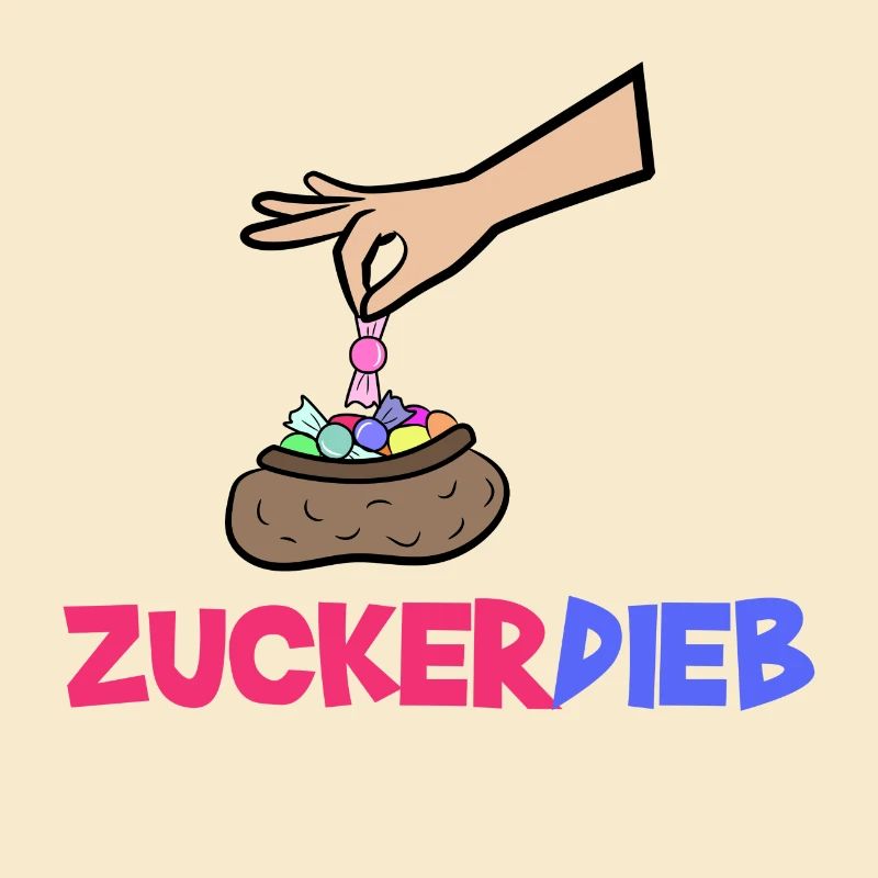 Bonbon Statement Süßigkeiten Naschkatzen
