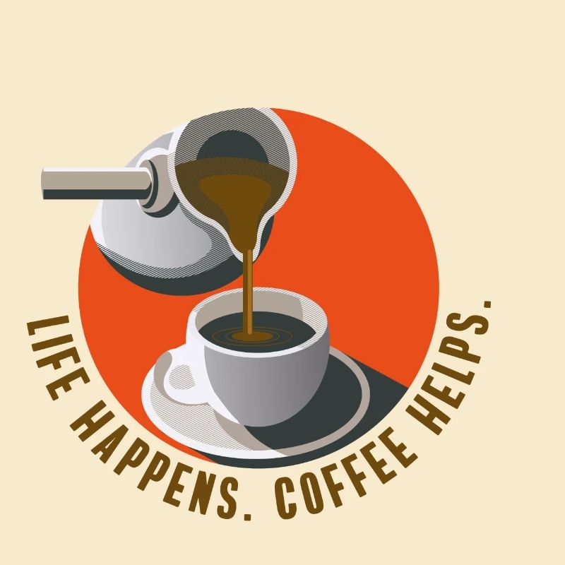 coffee helps cafe caffeine office saying cup drink
