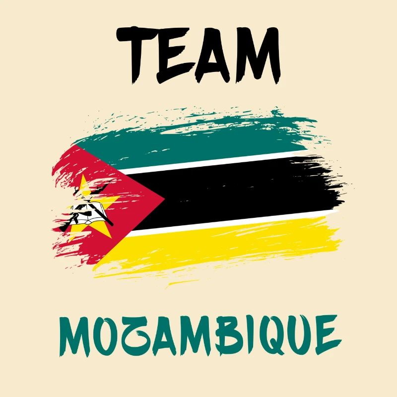 Drapeaux de l'équipe du Mozambique