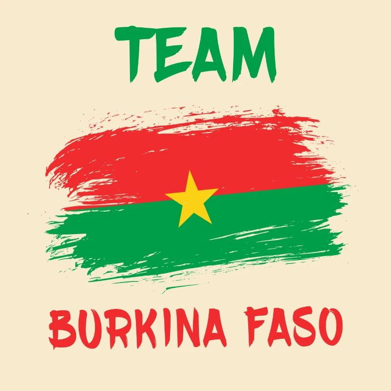 Conception du drapeau de l'équipe Burkina Faso