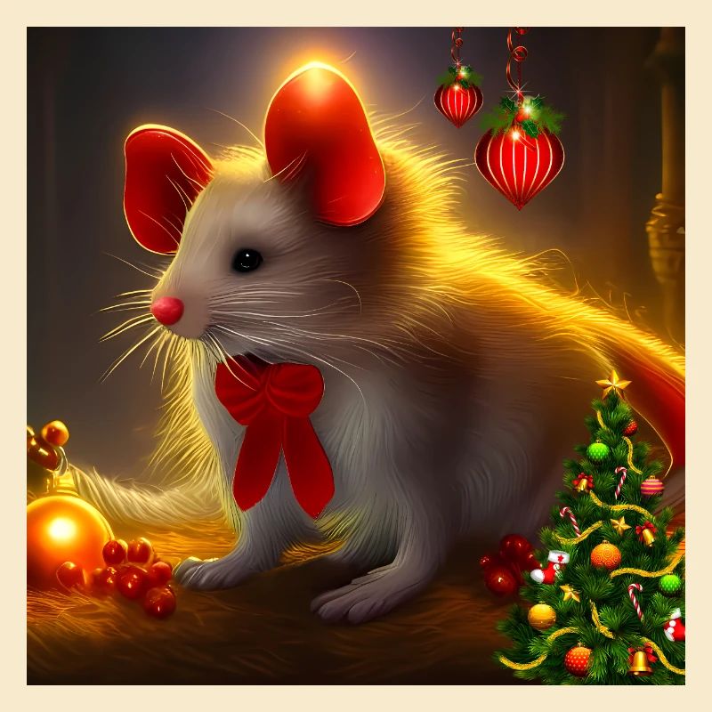 Cute little Christmas mouse