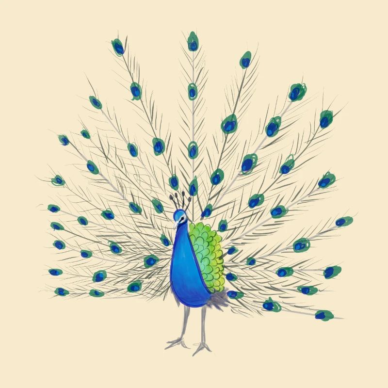 Art de la plume de paon