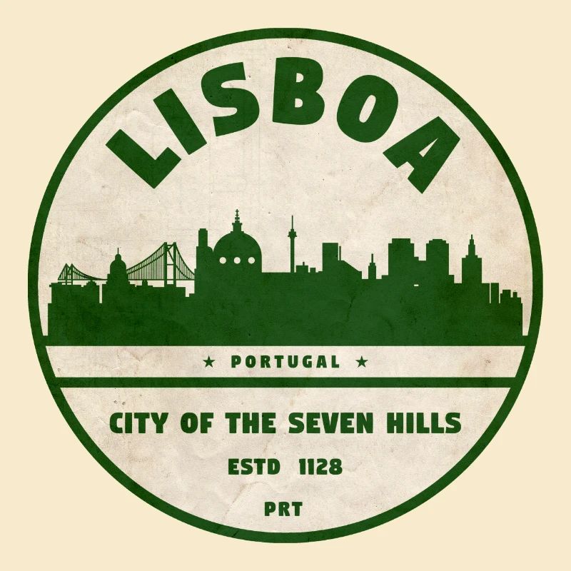 Lisboa Silhouette City Logo