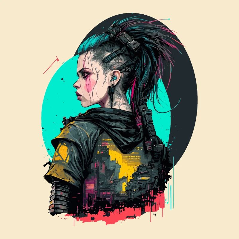 Wunderbare Illustration eines schönen Mädchens