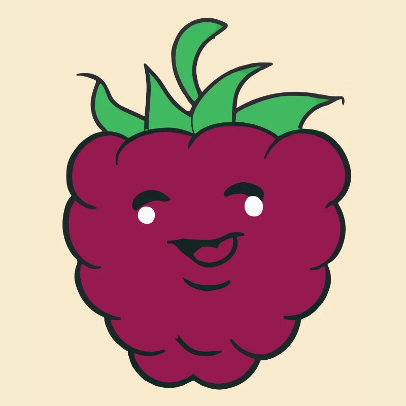 Raspberry with Smile Face Gift Idea