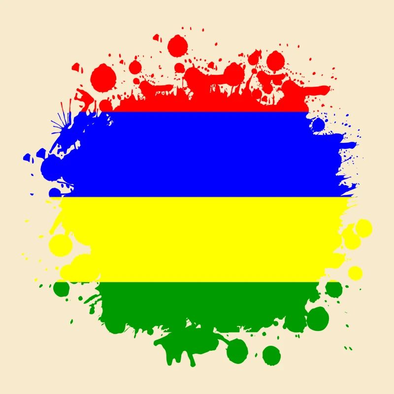 Motif de drapeau blob de Maurice