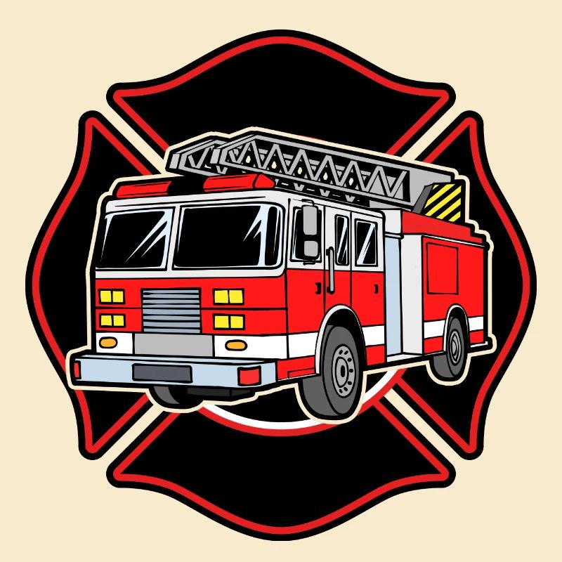 Fire brigade fire engine fire protection extinguishing work