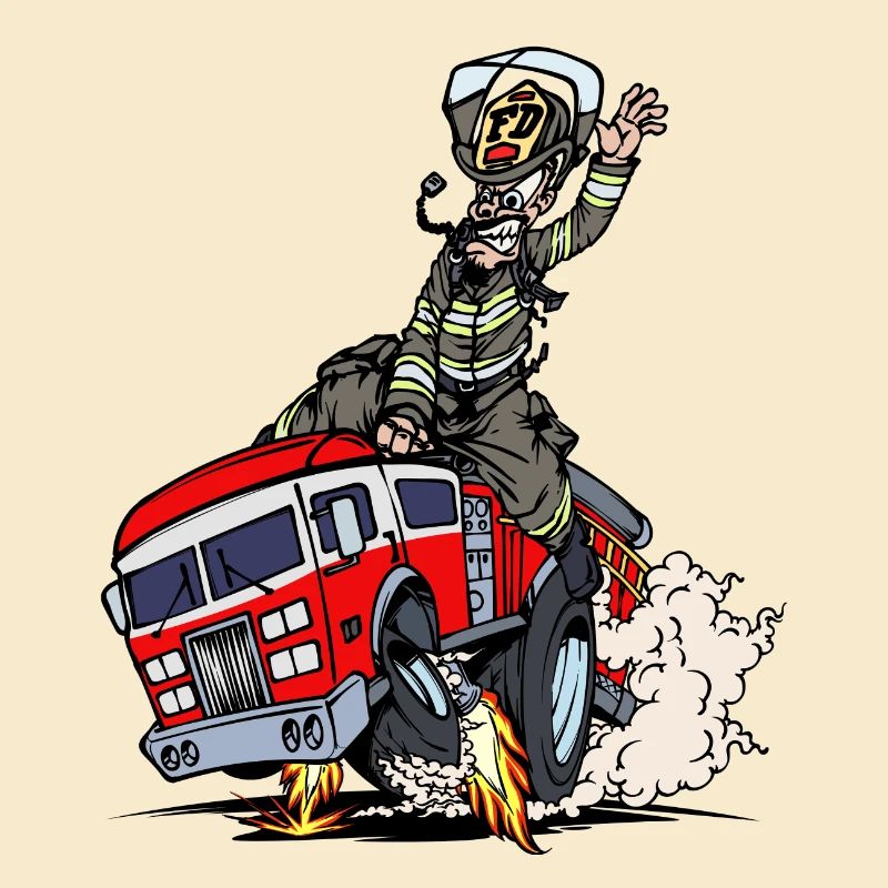 Fire brigade fire protection fire engine lifesaver