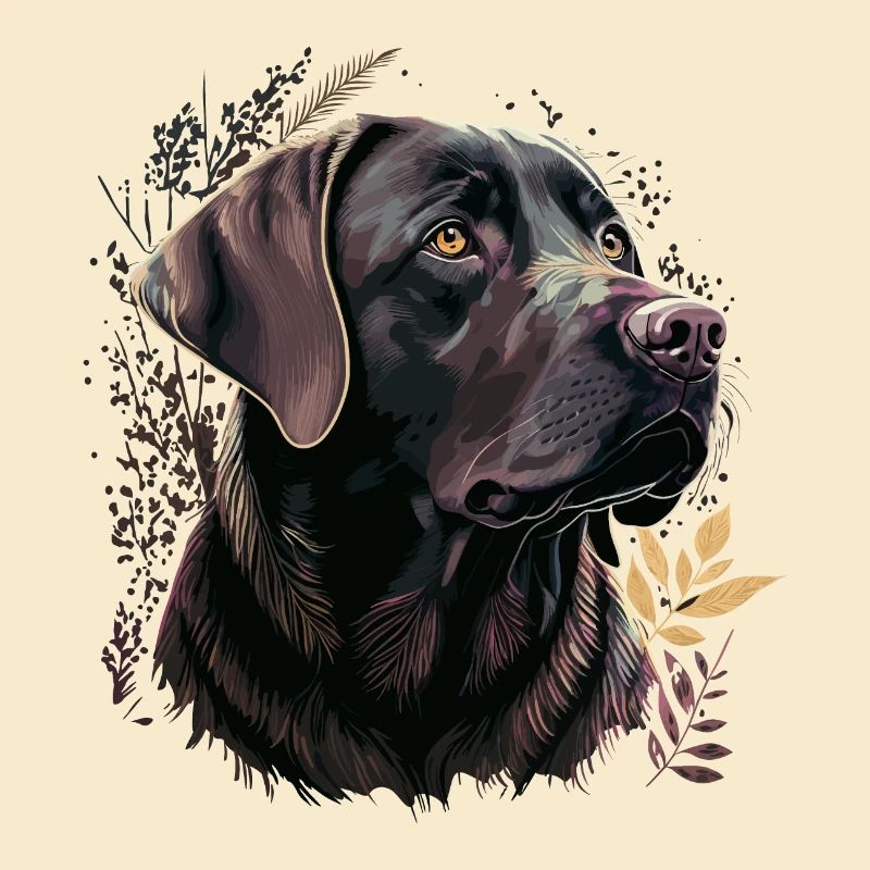 Labrador retriever violet