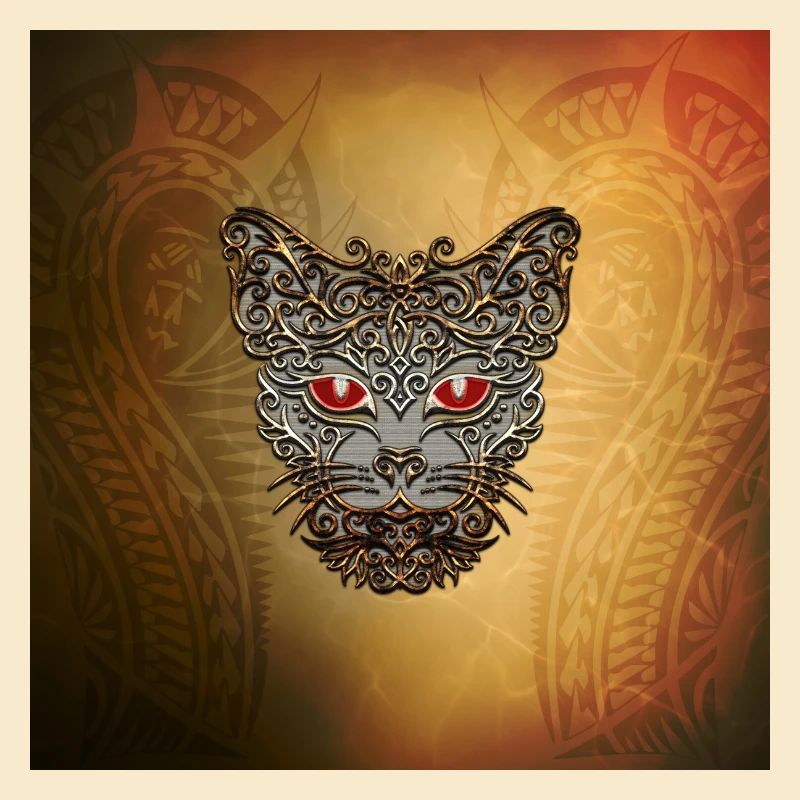 tête de chat décorative