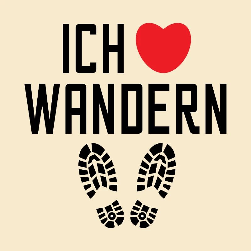 Herz Wanderer Statement Ich Liebe Wandern Klettern