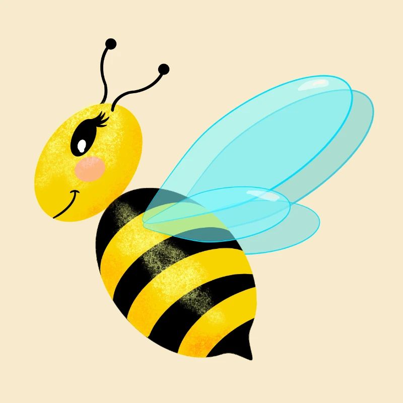 Abeille gracieuse voletant