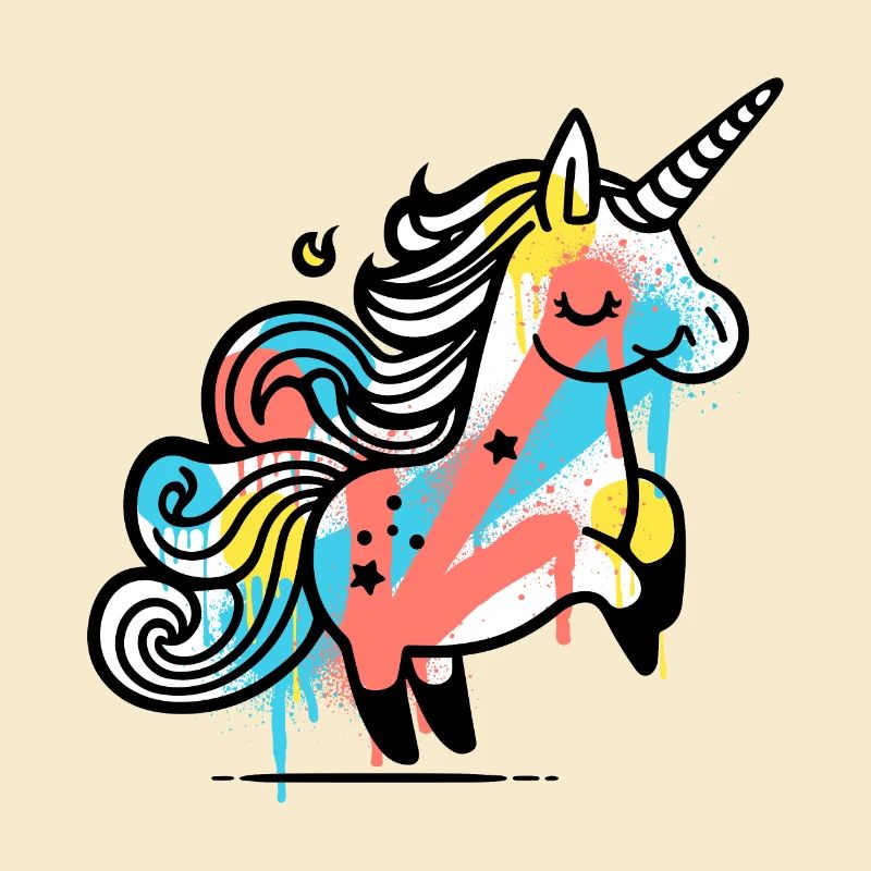 Colourful Whimsical Unicorn Design