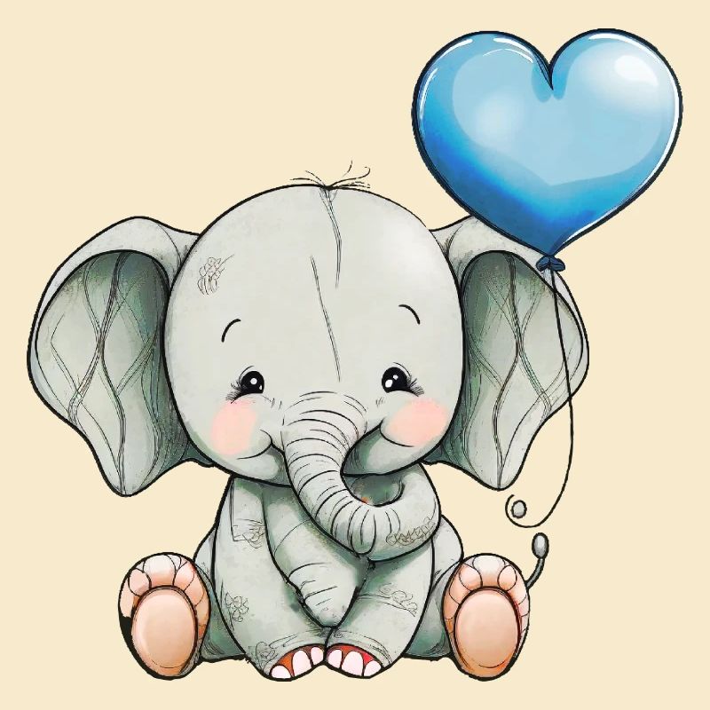 éléphant mignon