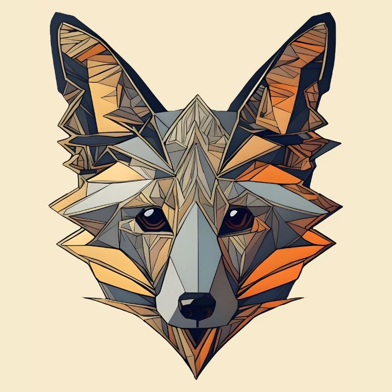 Art abstrait Fox