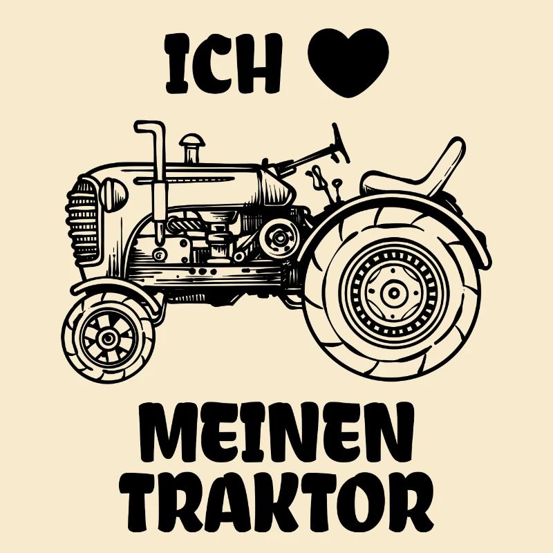 Ich Liebe Traktor Statement Landmaschinen Herz
