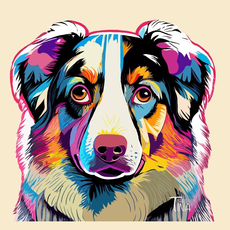 Colorful Australia Shepherd