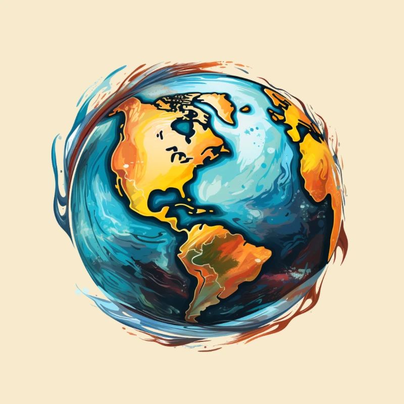 Globe en mouvement