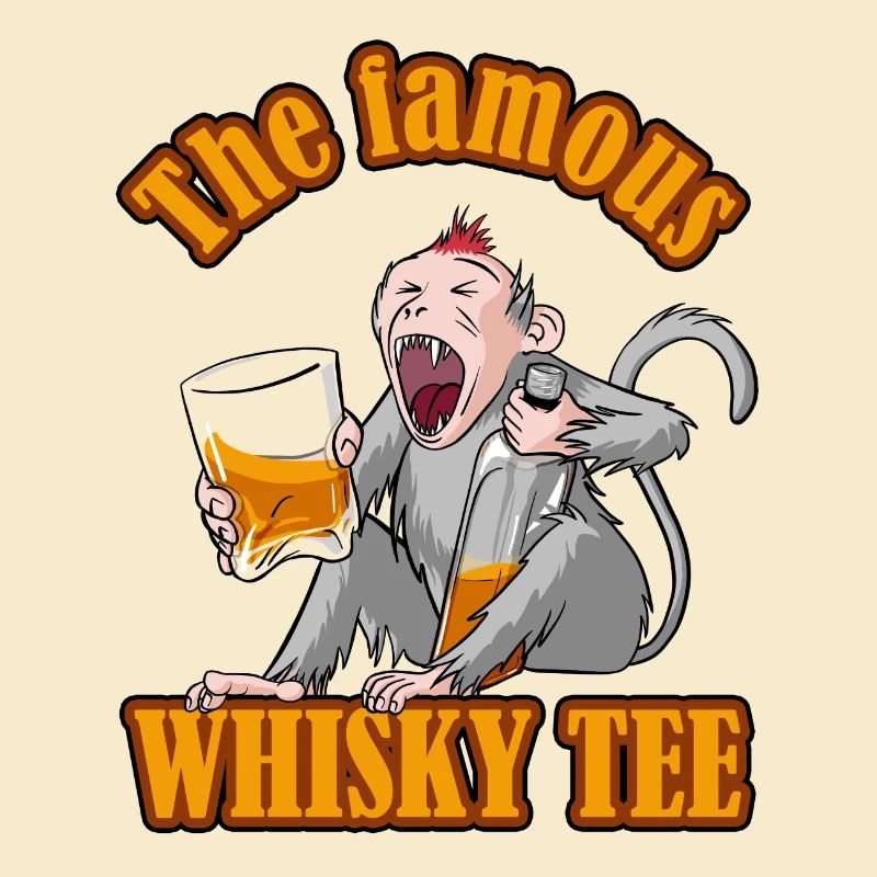 The Famous Whisky Tee – Aper‘Monkey Edition