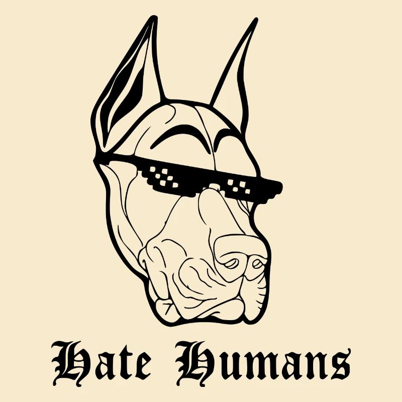 Hate Humans Dog