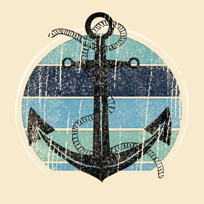 Conception maritime d’ancre vintage