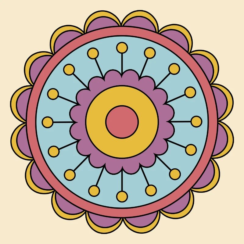 Cute Funky Hippie Boho Flower