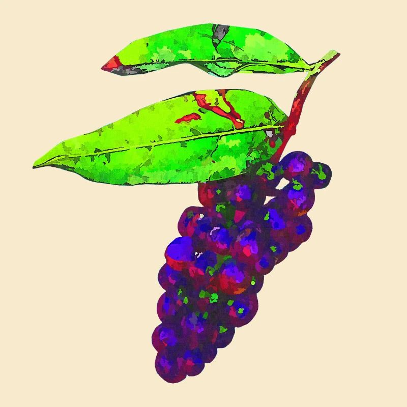 Beeren, Blätter, küchenmotive
