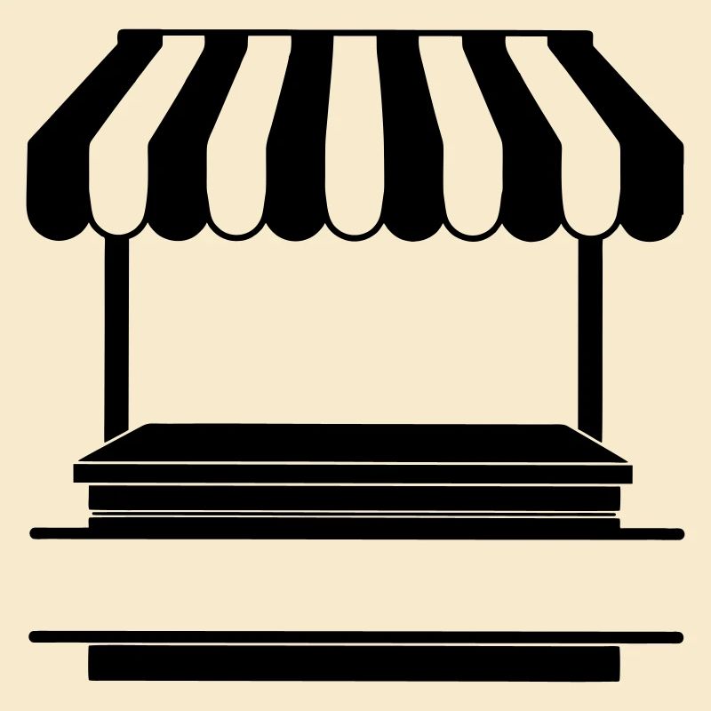 Logo de l’étal de marché transparent