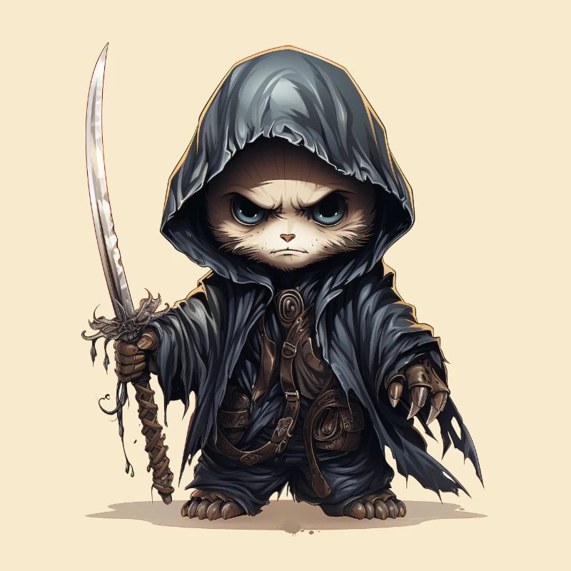 Panda Ninja Mit Speer Fantasy Shirt