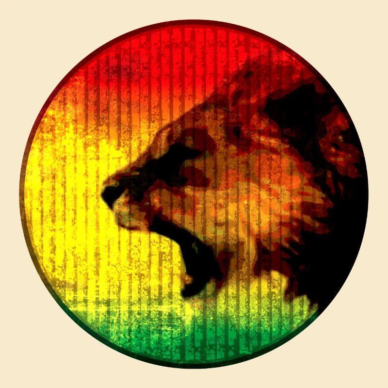 Lion d’Afrique aux couleurs rasta