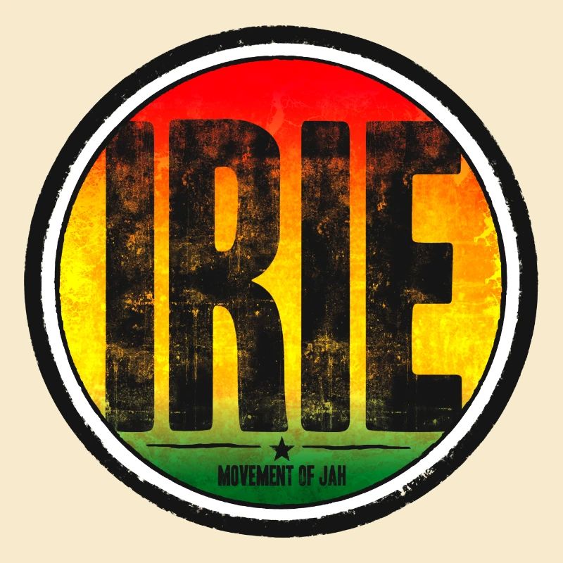 Motifs d’iris de couleur rasta