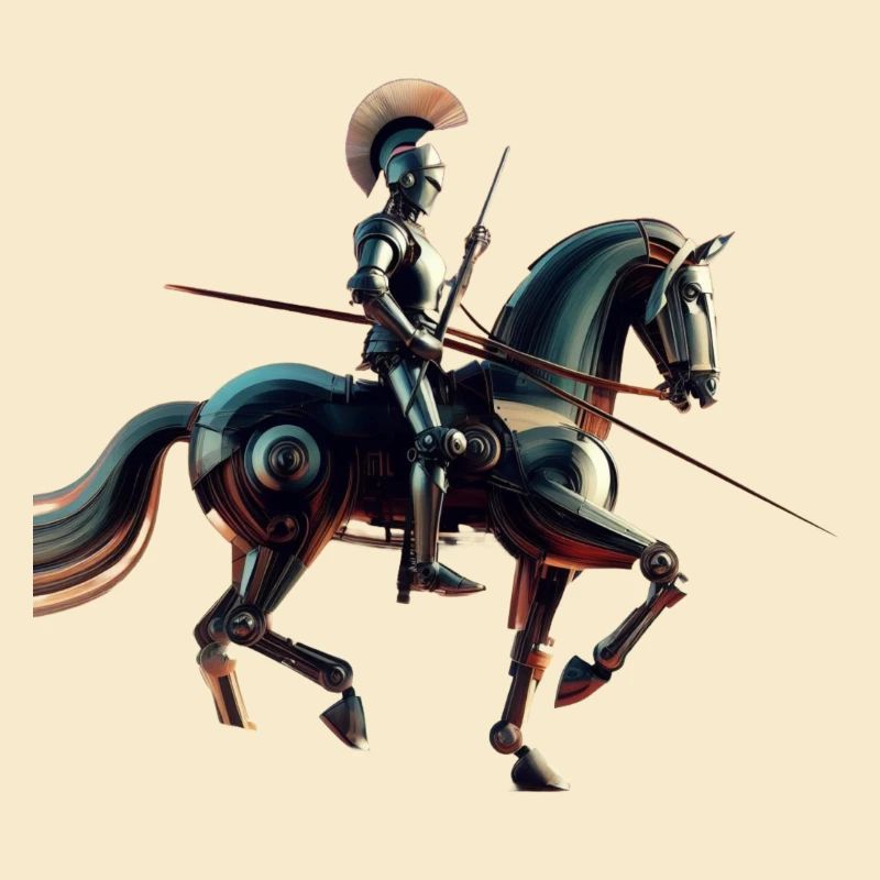 Futuristischer Roboterritter