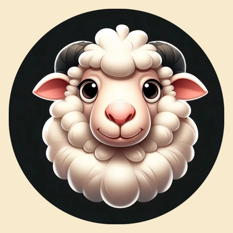 3D Graphic Sheep White