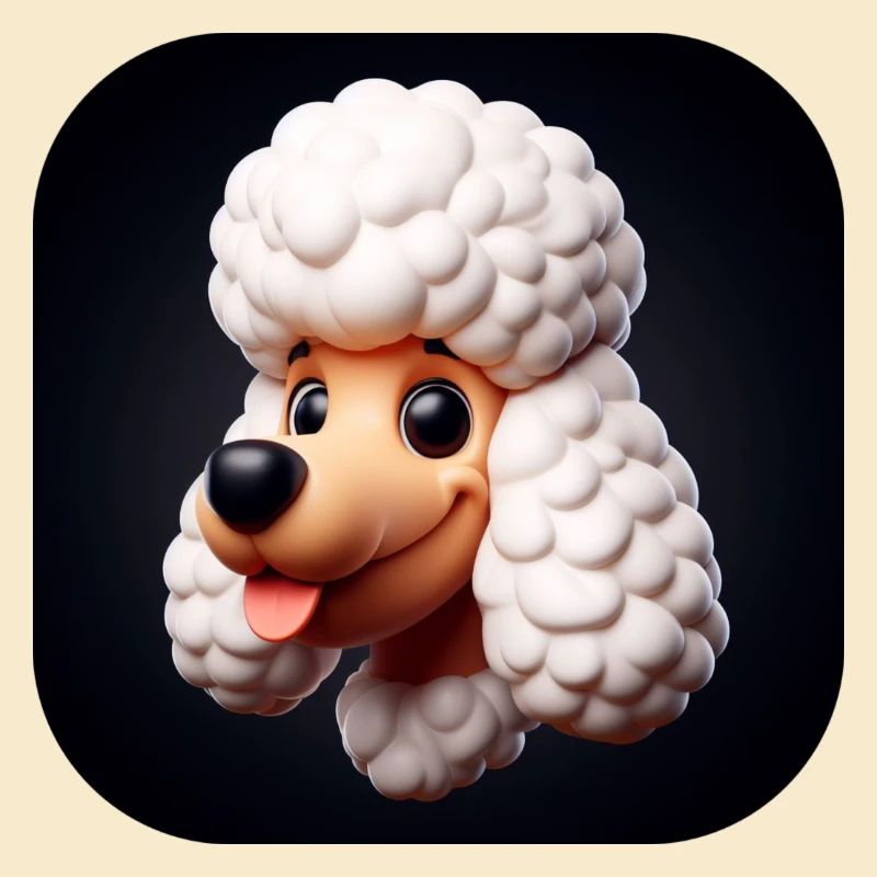Comic Poodle Dog