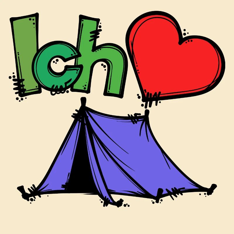 Tentes Camping Camper Déclaration Wanderlust Heart