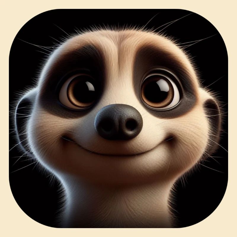 Suricate amical avec de grands yeux
