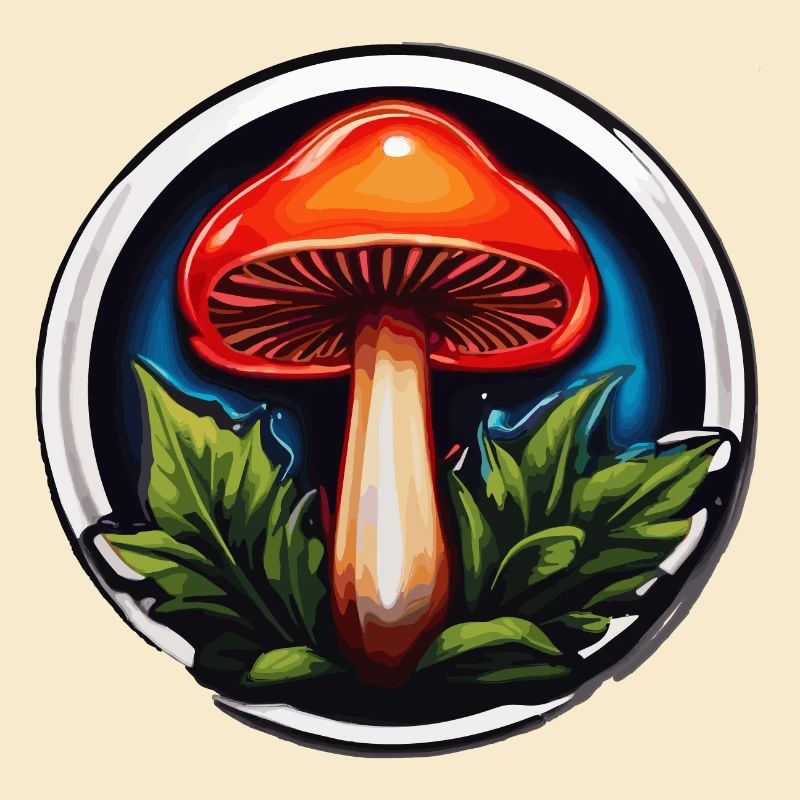 Petit champignon rouge