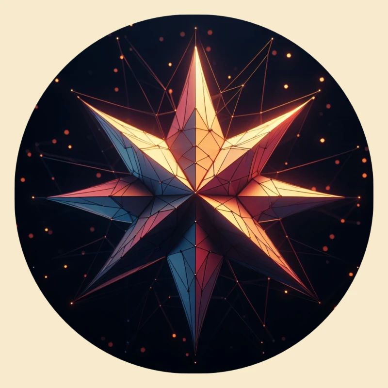Bunter Stern Galaxy