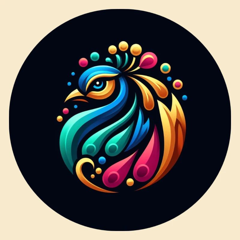 Peacock Colorful Logo