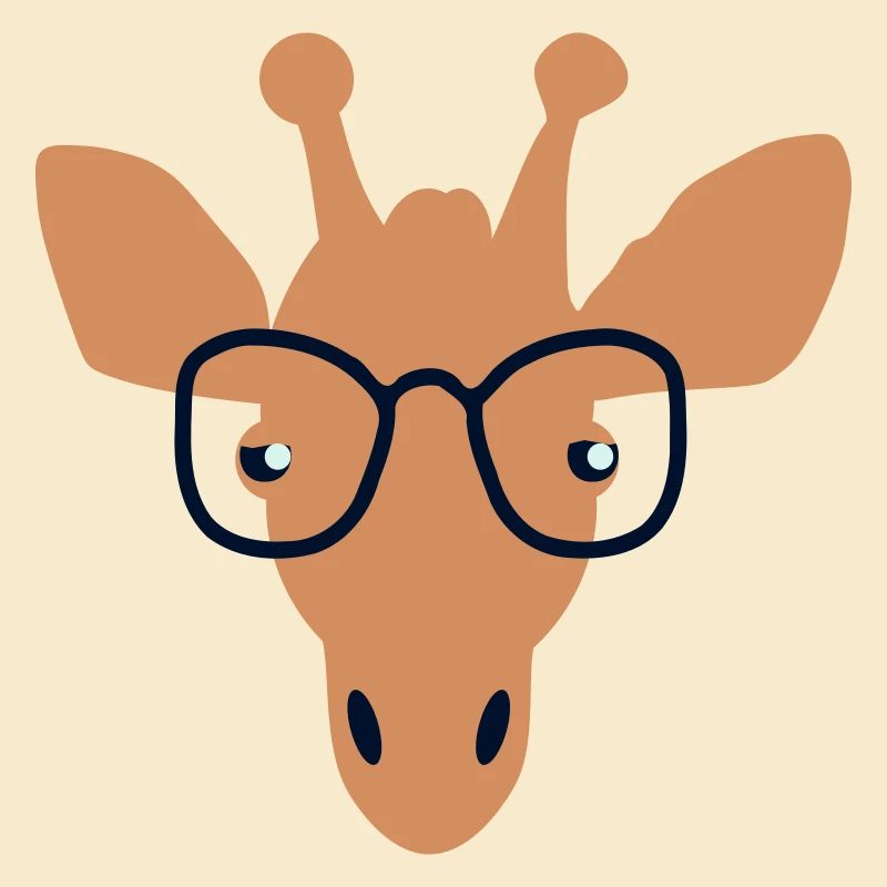 Giraffe mit Durchblick