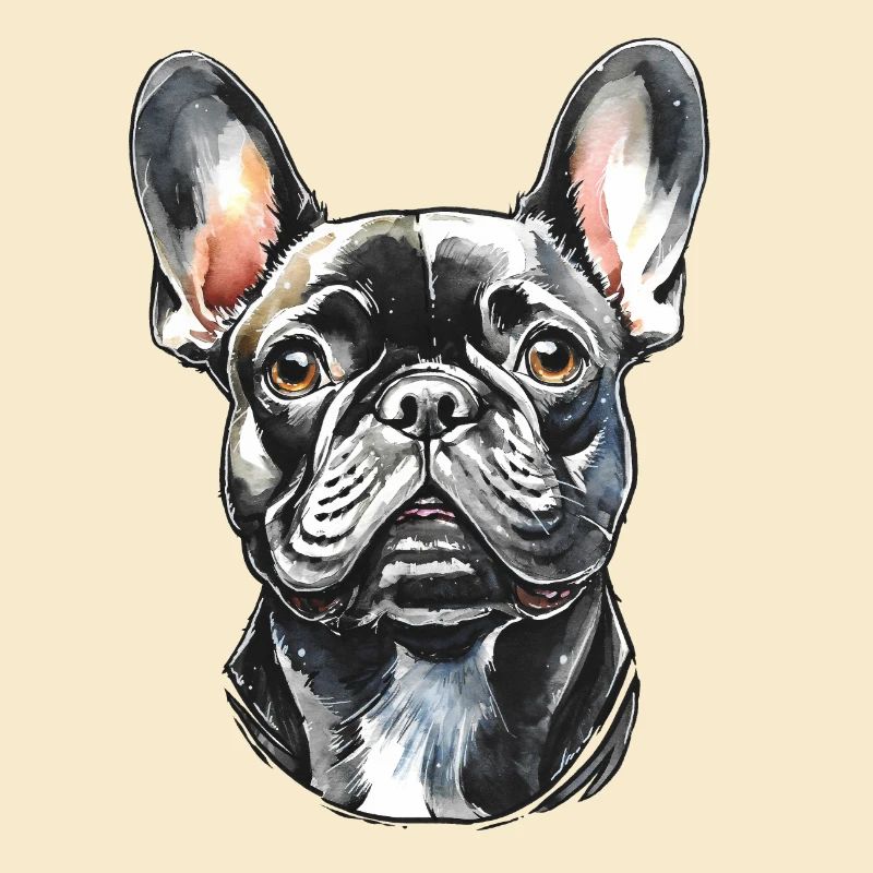 Portrait de bouledogue français