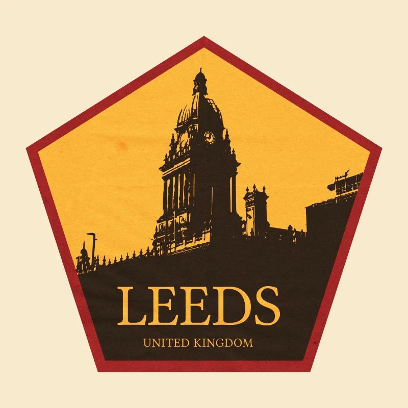Leeds Clock Tower Silhouette
