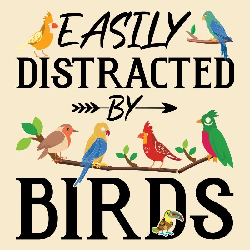 Facilement distrait par les oiseaux