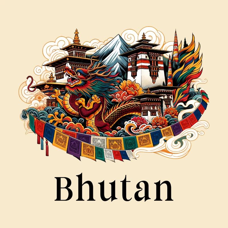 Bhutan dragon Thimphu Himalaya