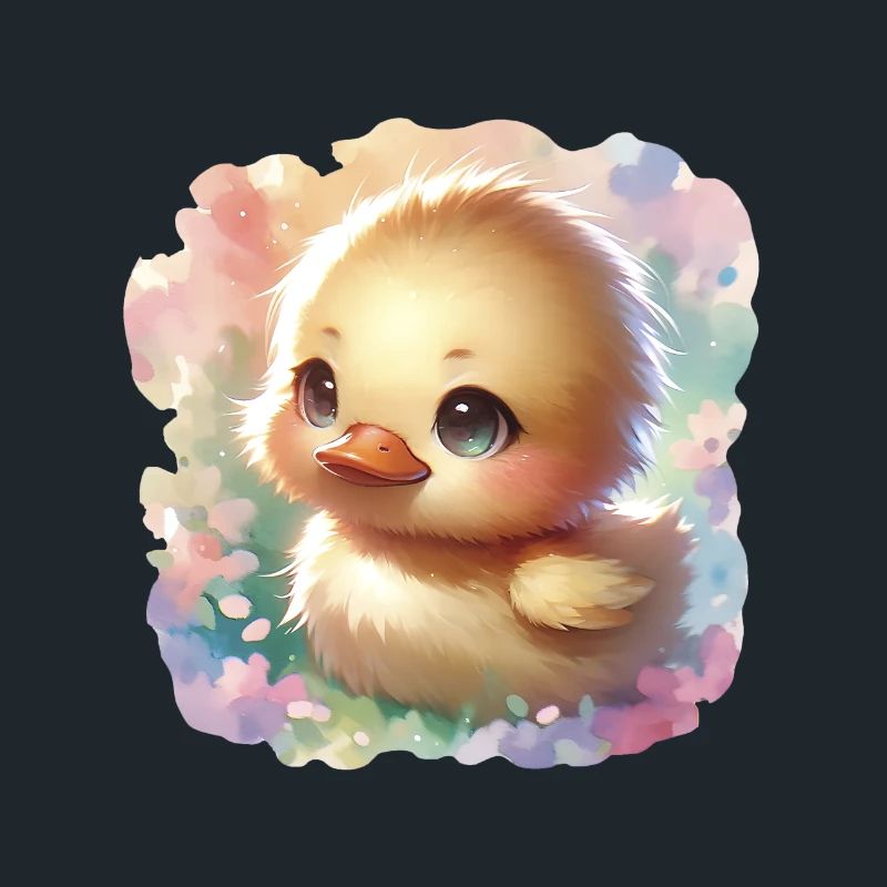Chibi Easter Duckling For Duck Lovers