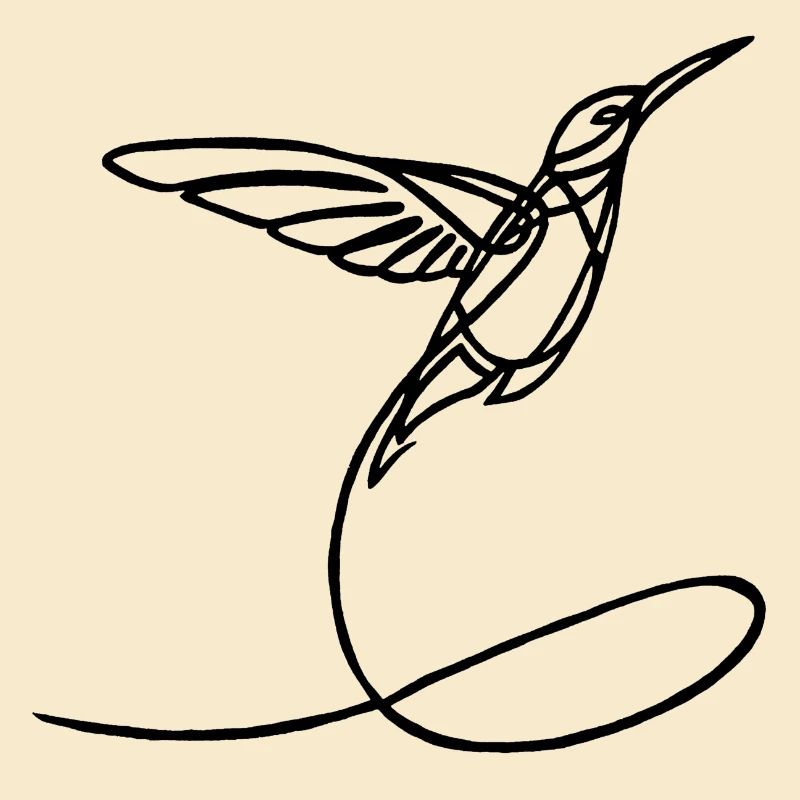 Oiseau étrange noir