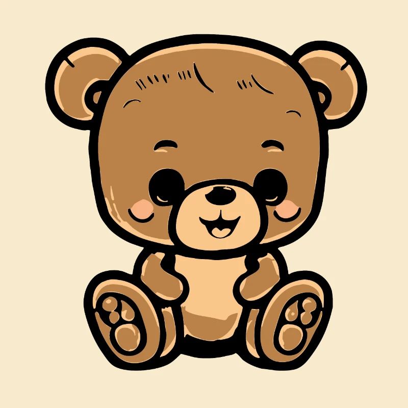 Kuschelteddy Sitzender Braunbär
