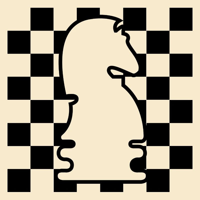 chess, horse, checkerboard, pattern, icon, graphic icon